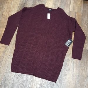 Express Oversized Cold Shoulder Sweater NWT